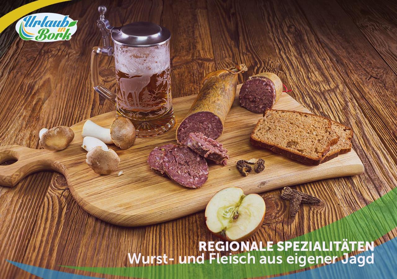 キューリッツ Jagd-Angler-Holzhaus-Im-Wald-Am-Seeヴィラ エクステリア 写真