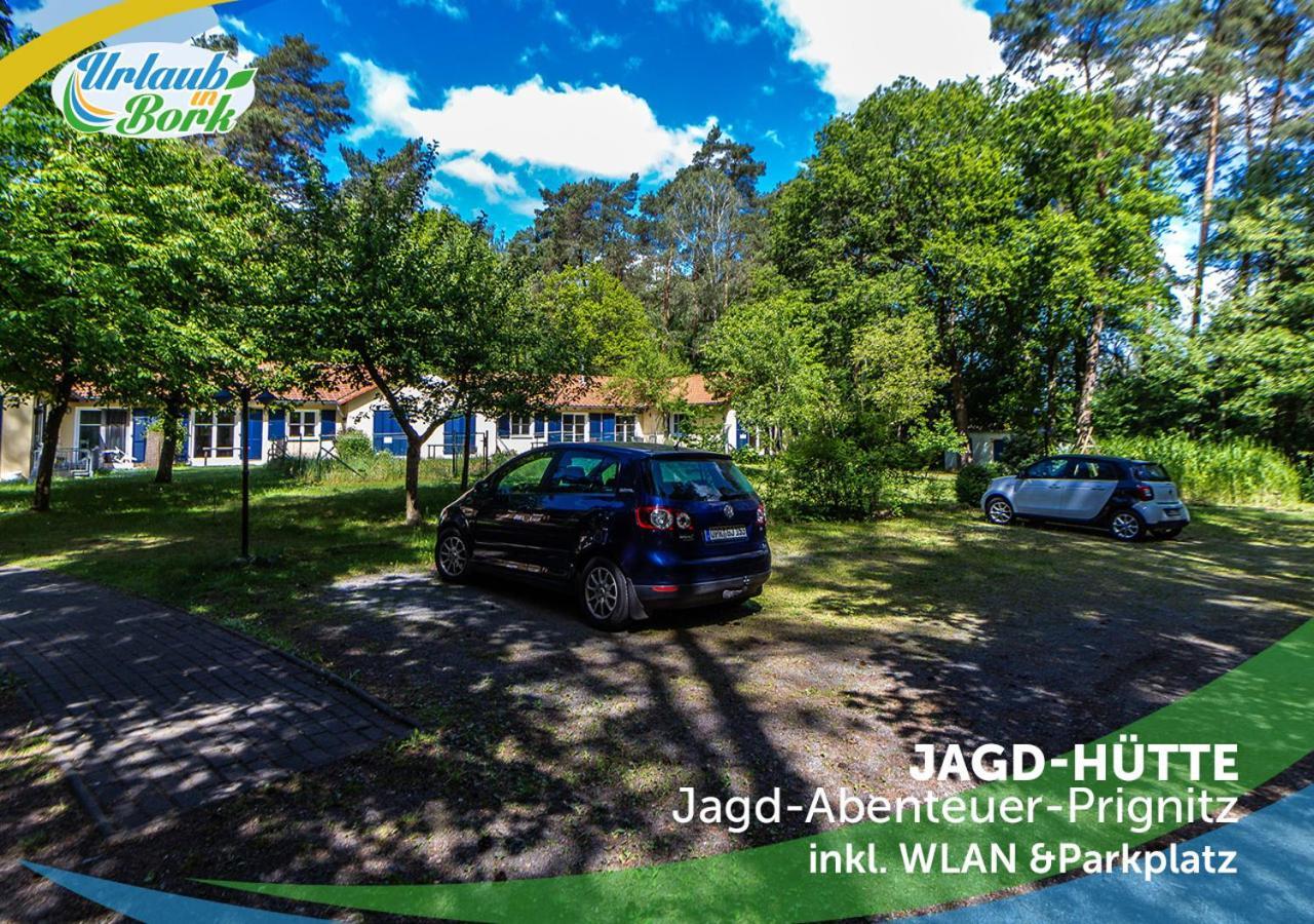 キューリッツ Jagd-Angler-Holzhaus-Im-Wald-Am-Seeヴィラ エクステリア 写真
